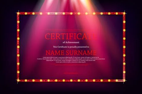 Luxury certificate template Stock-Illustration