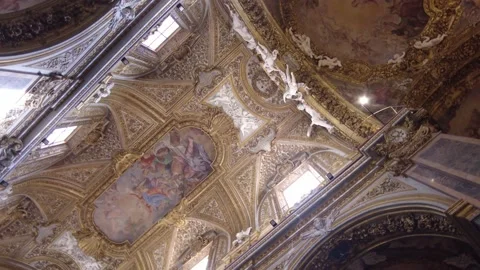 Luxury church  ceiling 스톡 동영상 237018096
