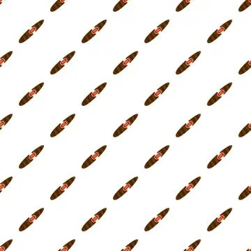 Luxury cigar of cuba icon, flat style Stock Illustration