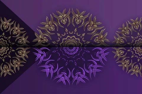 Luxury Circular Mandala Artwork With Interlocking Golden Architectural Motifs Illustration