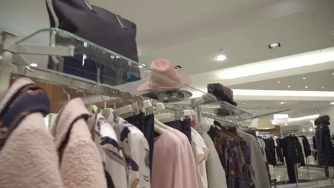Luxury Clothes Store Stock Footage 95812647