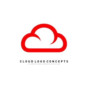 Luxury Cloud Logo Design Concept Vector. Cloud Logo Template Vector Stock Illustration
