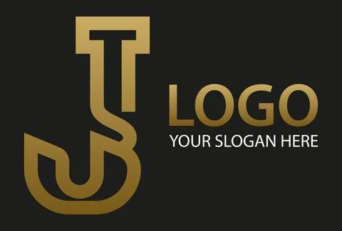 Luxury Color Elegant Business Initial Letter J Logo Design Stock Illustration