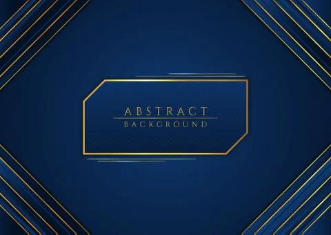 Luxury concept background overlap layer desing wave shape gold color glow Stock Illustration