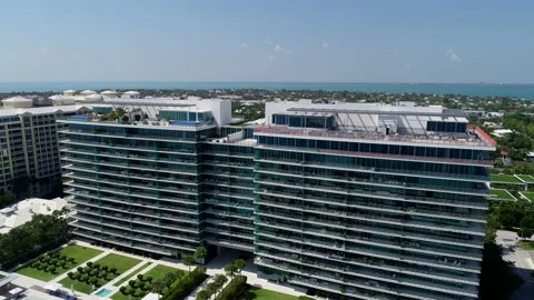 Luxury condos in Key Biscayne Stock Footage 239886131