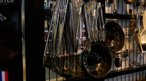 Luxury cookware Shopping deli in the Market Halls, Video stock 59555998
