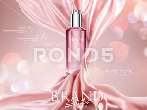 Luxury cosmetic ads Stock Illustration