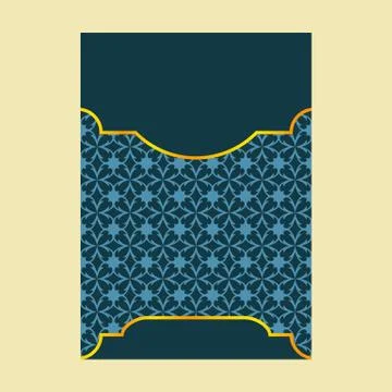 Luxury cover page design with pattern background, antique greeting card, orna Stock-Illustration