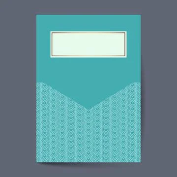 Luxury cover page design with pattern background, antique greeting card, orna Stock Illustration