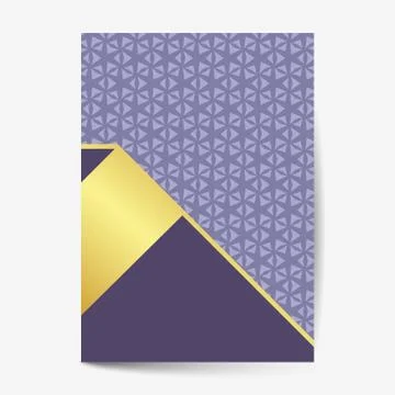 Luxury cover page design with pattern background, antique greeting card, orna Stock Illustration