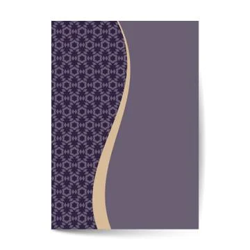 Luxury cover page with pattern design for flyer, magazines, , book cover, ban Stock Illustration