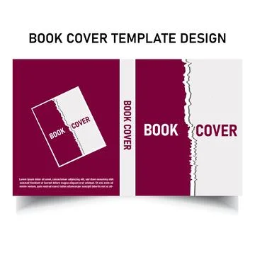 Luxury Creative Book Front cover Layout print ready template Design. Stock Illustration