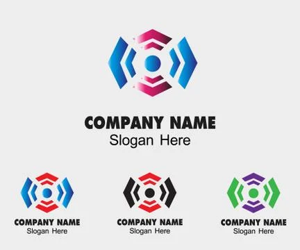Luxury creative concept technology sign symbol design template for Business Illustrazione stock