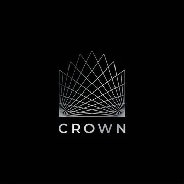 Luxury Crown logo Stock Illustration