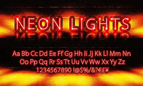 Luxury cyborg 3d editable vector text effect. Illustrazione stock