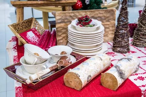 Luxury decorated table Stock Photos