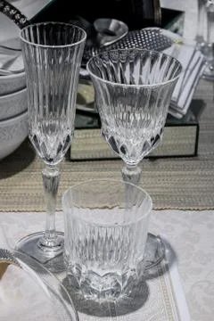 Luxury decorated table Stock Photos