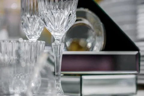 Luxury decorated table Stock Photos