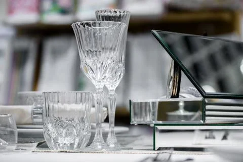 Luxury decorated table Stock Photos