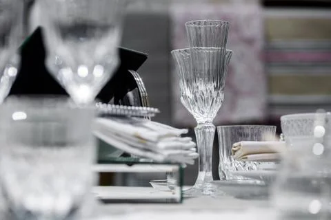 Luxury decorated table Stock Photos