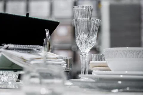 Luxury decorated table Stock Photos
