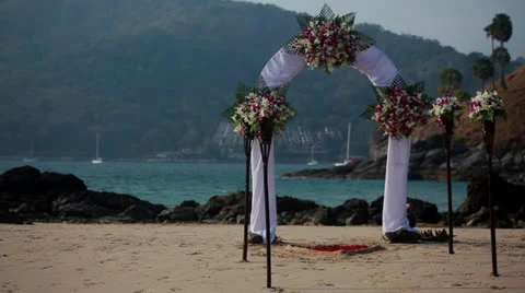 Luxury decoration for wedding Stock Footage 26320281