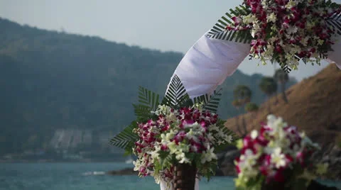 Luxury decoration for wedding Stock Footage 26320461