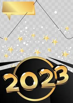 Luxury deluxe 2023 Background vector illustration. Abstract event poster te.. Stock Illustration
