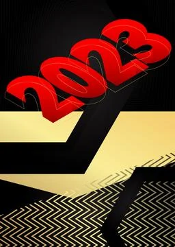 Luxury deluxe 2023 Background vector illustration. Abstract event poster te.. Stock Illustration