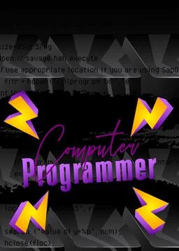 Luxury deluxe Computer Programmer Background vector illustration. Abstract .. Stock-Illustration