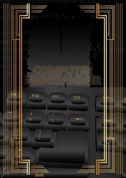 Luxury deluxe Computer Programmer Background vector illustration. Abstract .. Stock-Illustration