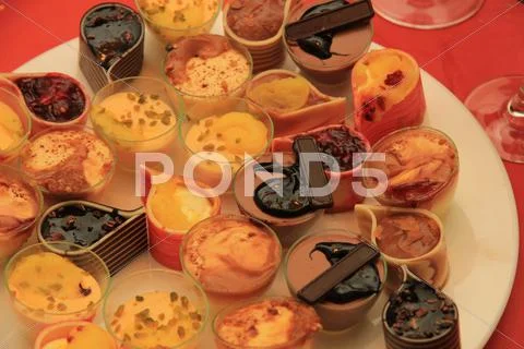 Luxury dessert confectionary Stock Photos