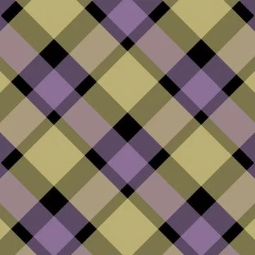 Luxury Diagonal Tartan Plaid Pattern with Olive, Design Stock Illustration
