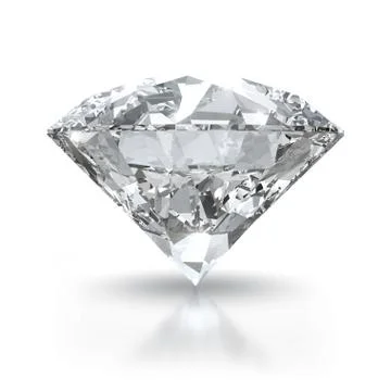 Luxury diamond with clipping path. Stock Illustration