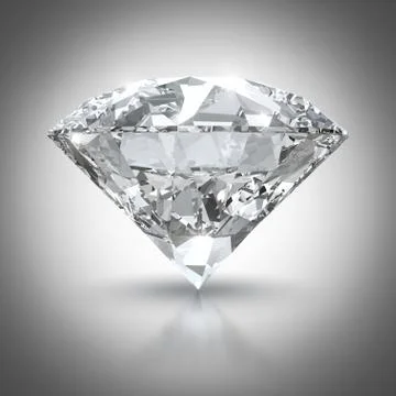 Luxury diamond with clipping path.. Stock Illustration