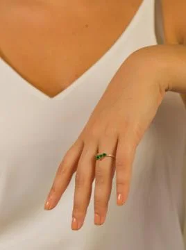 Luxury diamond ring Stock Photos