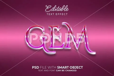 Luxury diamond style text editable effect PSD-Vorlage