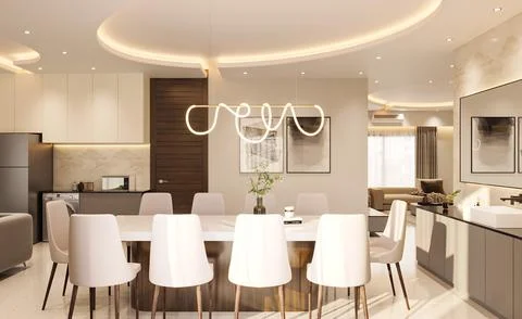 Luxury Dining Creating an Elegant and Sophisticated Space for Your Home Illustrazione stock