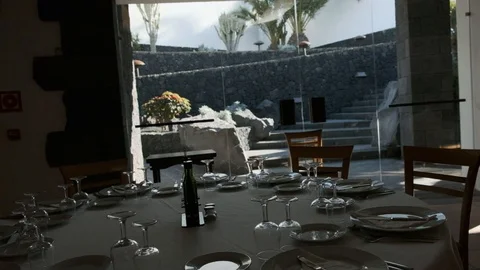 Luxury Dining Table Stock Footage 101962751