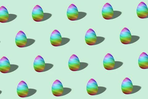 Luxury Easter egg pattern made, Trendy Easter egg pattern made, colorful glit 库存插图