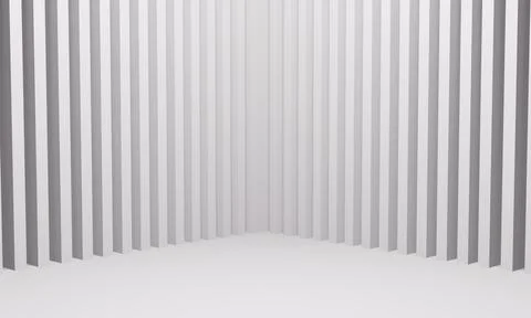 Luxury elegant 3d wall corner striped background Stock Illustration