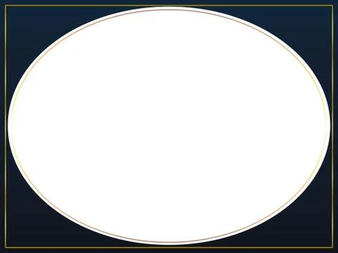 Luxury Empty Circle With Golden Frame On Dark Background Illustrazione stock
