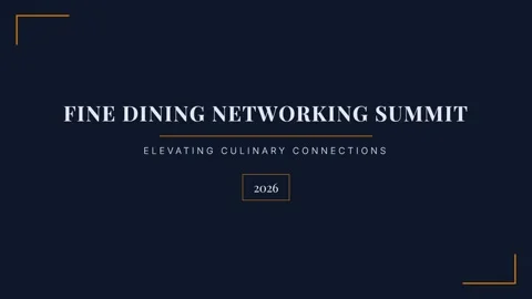 Luxury fine dining networking event title card for professional business su.. Stock-Footage 337577164