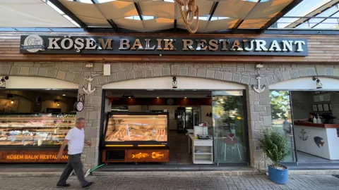 Luxury Fish Restaurant Bodrum Stock Footage 205675894