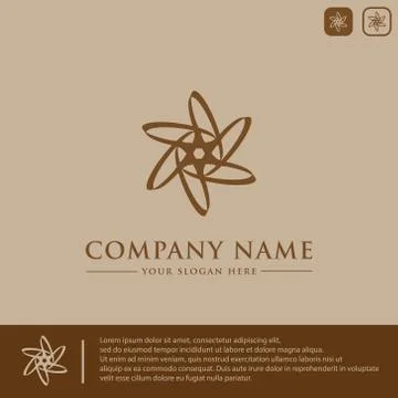 Luxury Flower Logo Stock Illustration