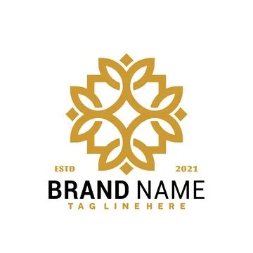 Luxury Flower Spa Logo Vector Design, Creative Logos Designs Concept for Temp Stock Illustration
