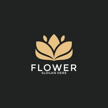 Luxury flower vector logotype. Creative universal premium leaf floral logo .. Stock Illustration