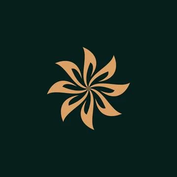 Luxury flower vector logotype. Creative universal premium leaf floral logo .. Stock Illustration