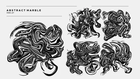 Luxury flowing wave abstract shape design template. Modern wavy line graphic art Stock Illustration