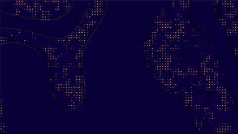 Luxury fluid paper cut background, abstract wallpaper with golden halftone Stock Footage 296320050